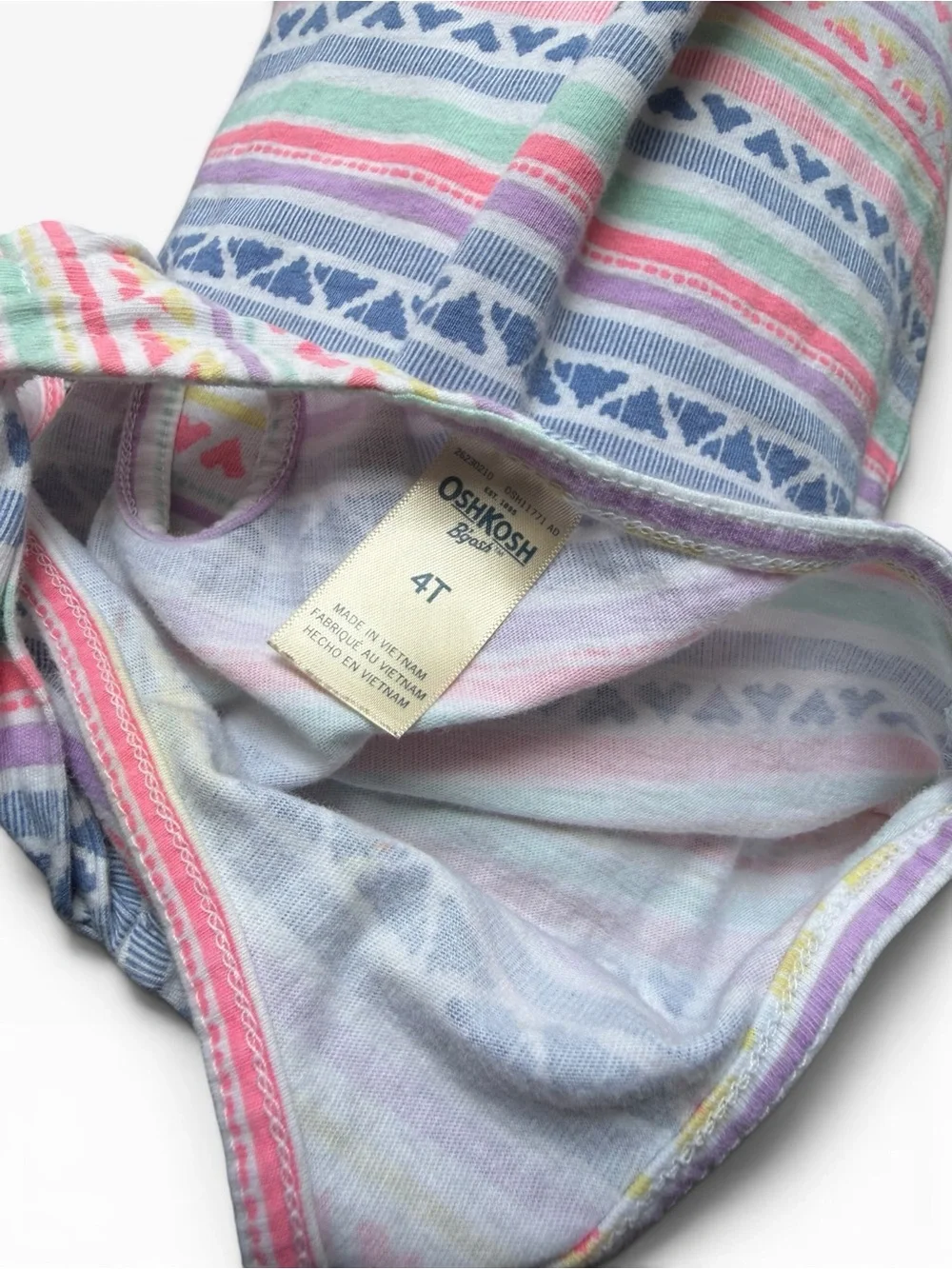 OshKosh B'gosh Multicolor Striped Heart Tank Top